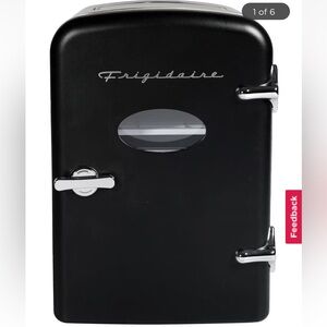 Frigidaire Black Retro Mini Refrigerator